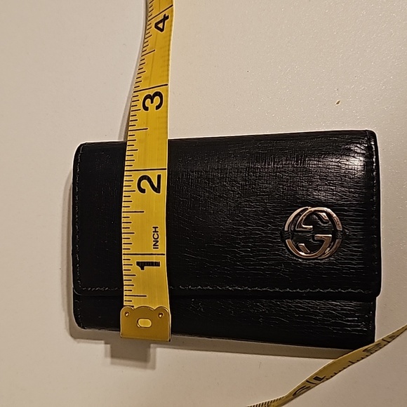 Gucci Black leather 6 key wallet/ pouch - Picture 7 of 12